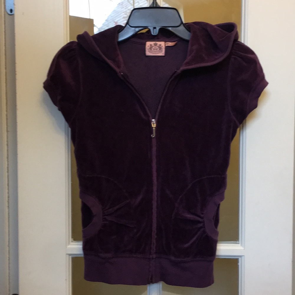 Juicy Couture velour top with hood